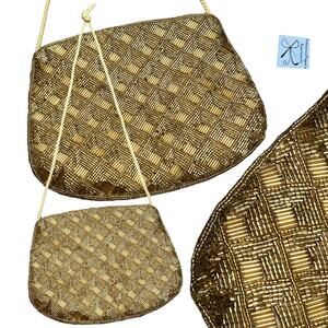 Vintage Beaded Crossbody Purse